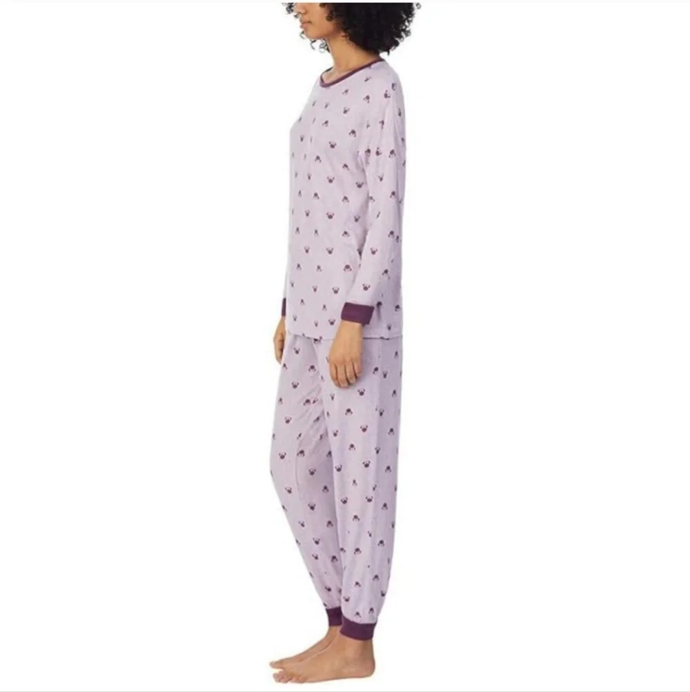 NWT Disney Ladies' 2 Piece Pajama Set Minnie‎ Mouse Purple XXL - Picture 3 of 6